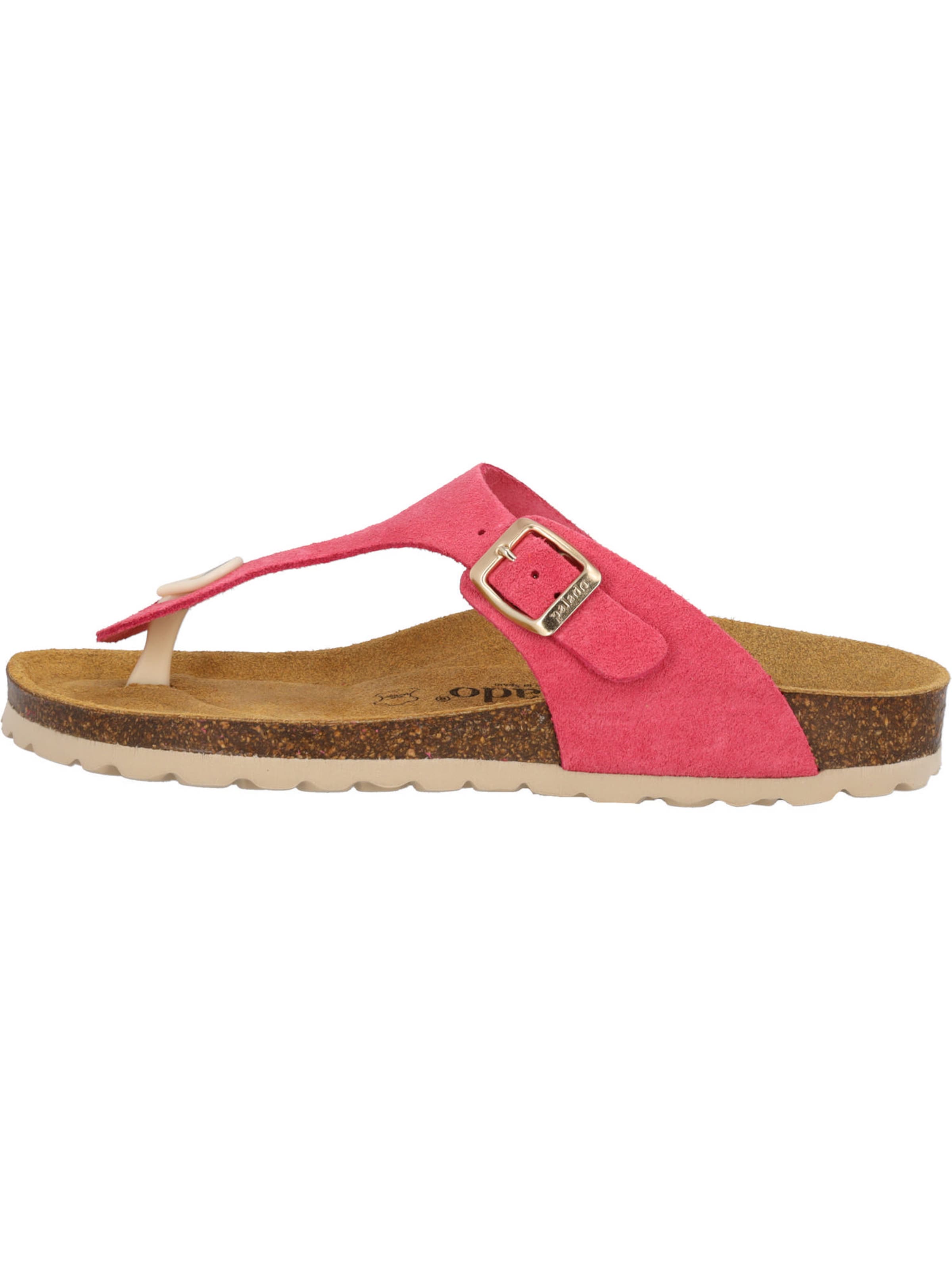 Palado T-bar sandals 'Palado Kos Suede Premium Leather' in Pink