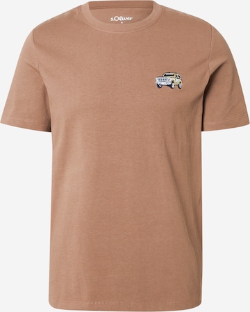 s.Oliver Shirt in Braun: Vorderseite