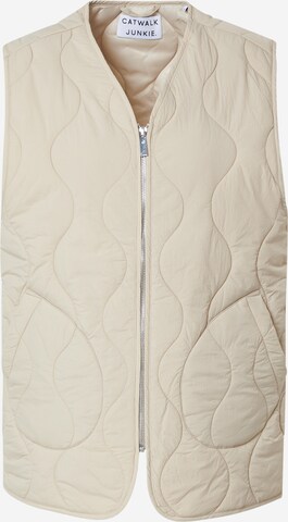 CATWALK JUNKIE Vest 'MABEL' in Beige: front