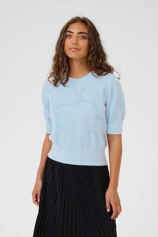 CULTURE Trui 'CUhearty' in Blauw: voorkant