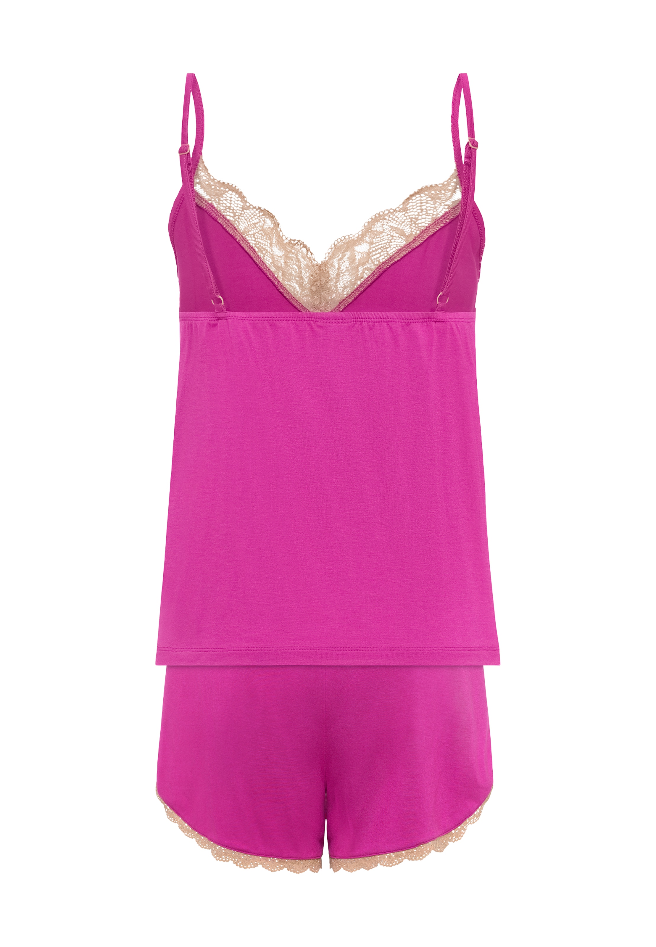 LASCANA Szabványos Rövidek - rózsaszín: hátul