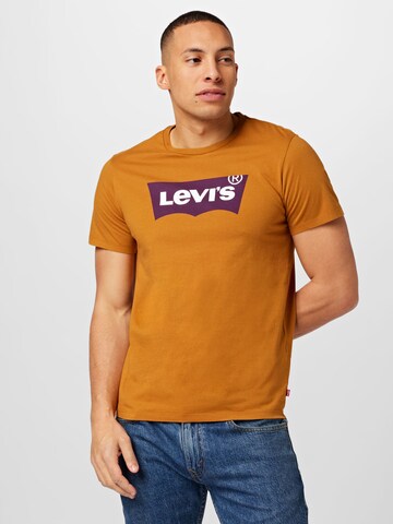 Regular Tricou 'Graphic Crewneck Tee' de la LEVI'S ® pe portocaliu: față