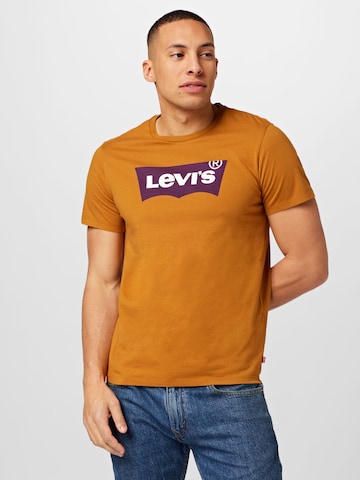 Regular Tricou 'Graphic Crewneck Tee' de la LEVI'S ® pe portocaliu: față