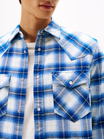 Coupe regular Chemise Tommy Jeans en mélange de couleurs