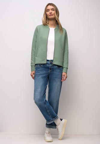 STREET ONE Sweatjacke in Grün