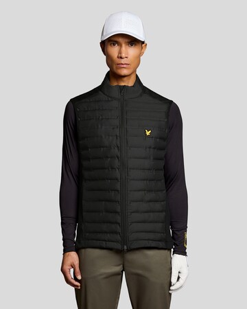 Lyle & Scott Sportbodywarmer in Zwart: voorkant
