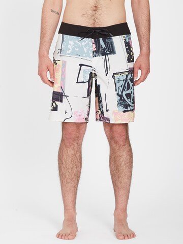 Volcom Board Shorts in Grey: front