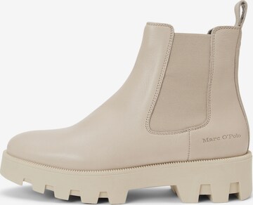 Marc O'Polo Chelsea Boots 'Pilar' in Beige: front