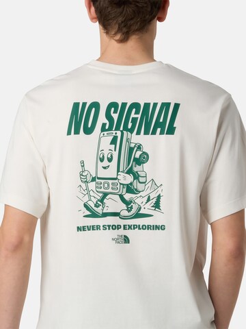 T-Shirt 'No Signal' THE NORTH FACE en blanc