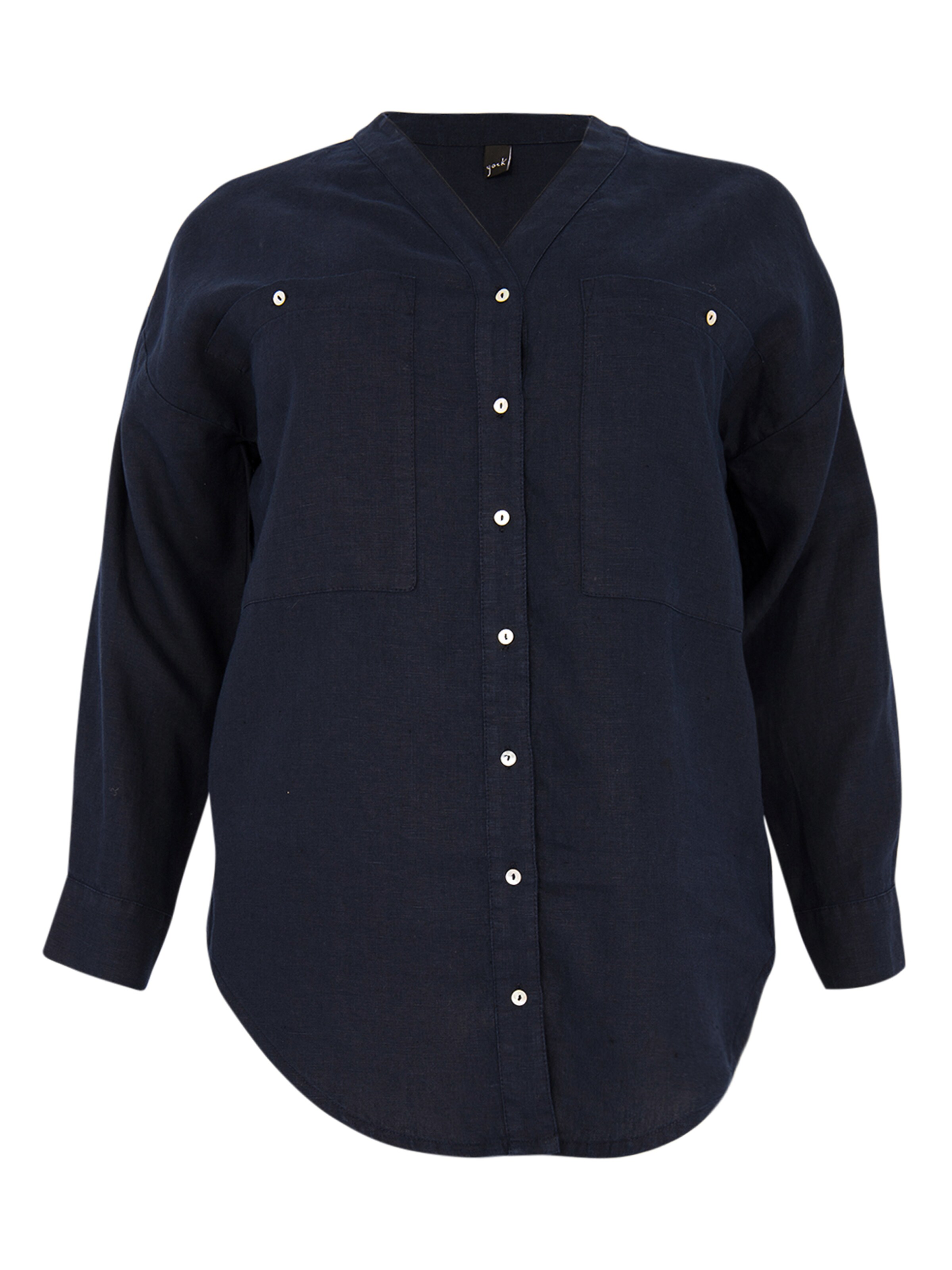 YOEK Bluse in Blau: Vorderseite