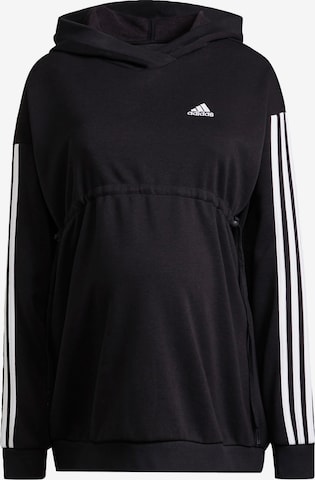 ADIDAS SPORTSWEAR Športna majica 'Essentials  3-Stripes ' | črna barva: sprednja stran