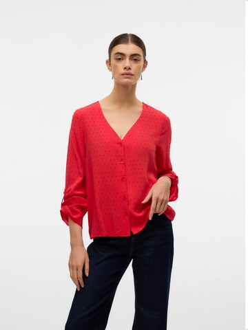 VERO MODA Blouse 'VMRonja' in Rood: voorkant