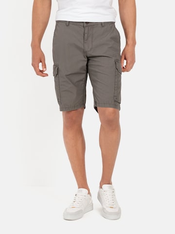 CAMEL ACTIVE Regular Regular Fit Cargo Shorts mit Minimal Print in Grau: predná strana