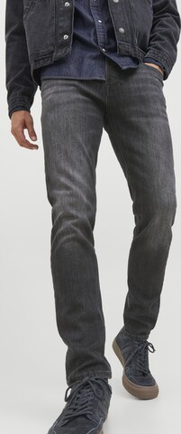 JACK & JONES Tapered Jeans 'Mike' in Zwart