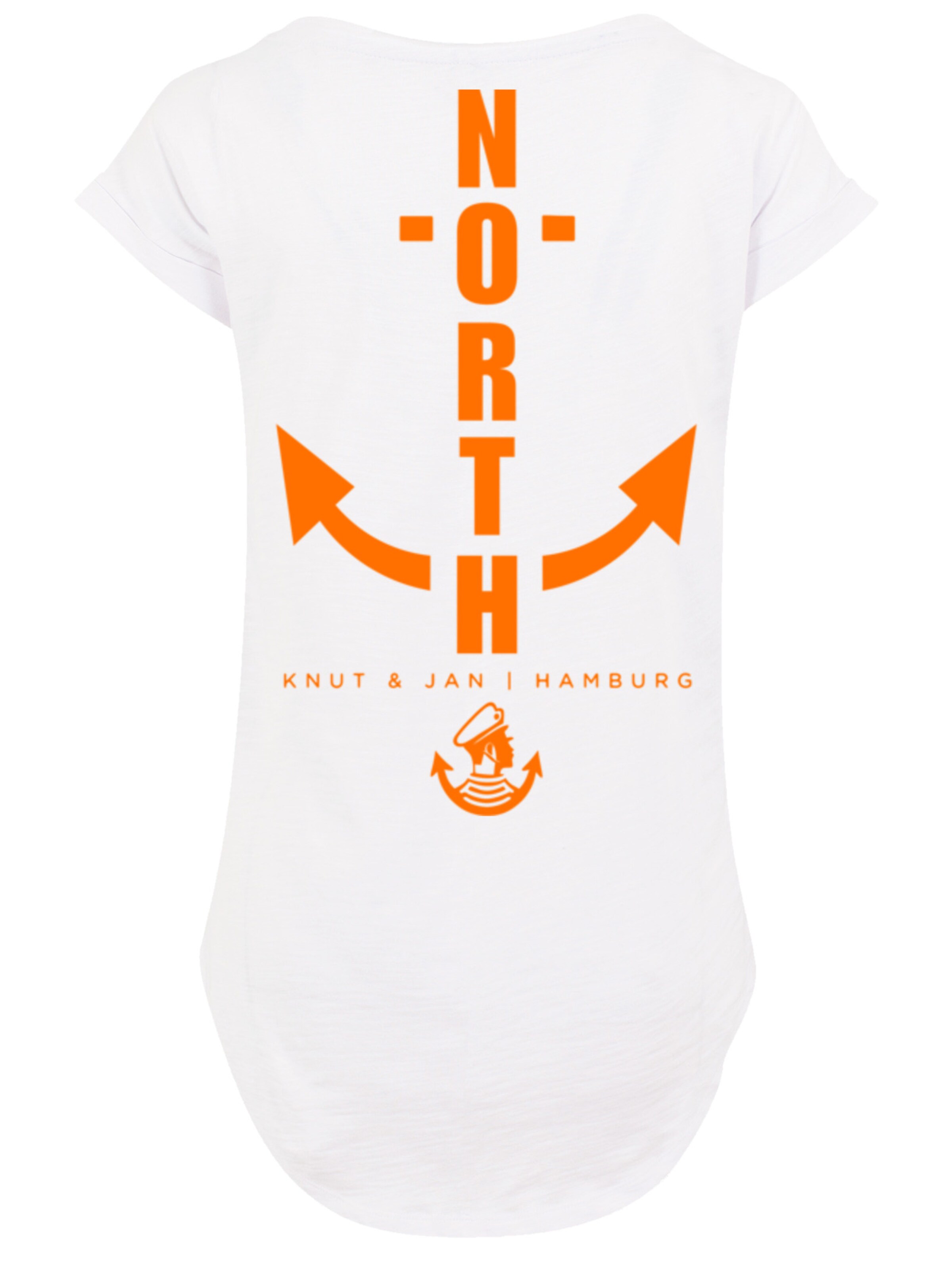 T-shirt 'North Anker Knut & Jan Hamburg' F4NT4STIC en blanc