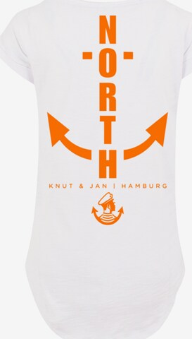F4NT4STIC T-Shirt 'North Anker Knut & Jan Hamburg' in Weiß