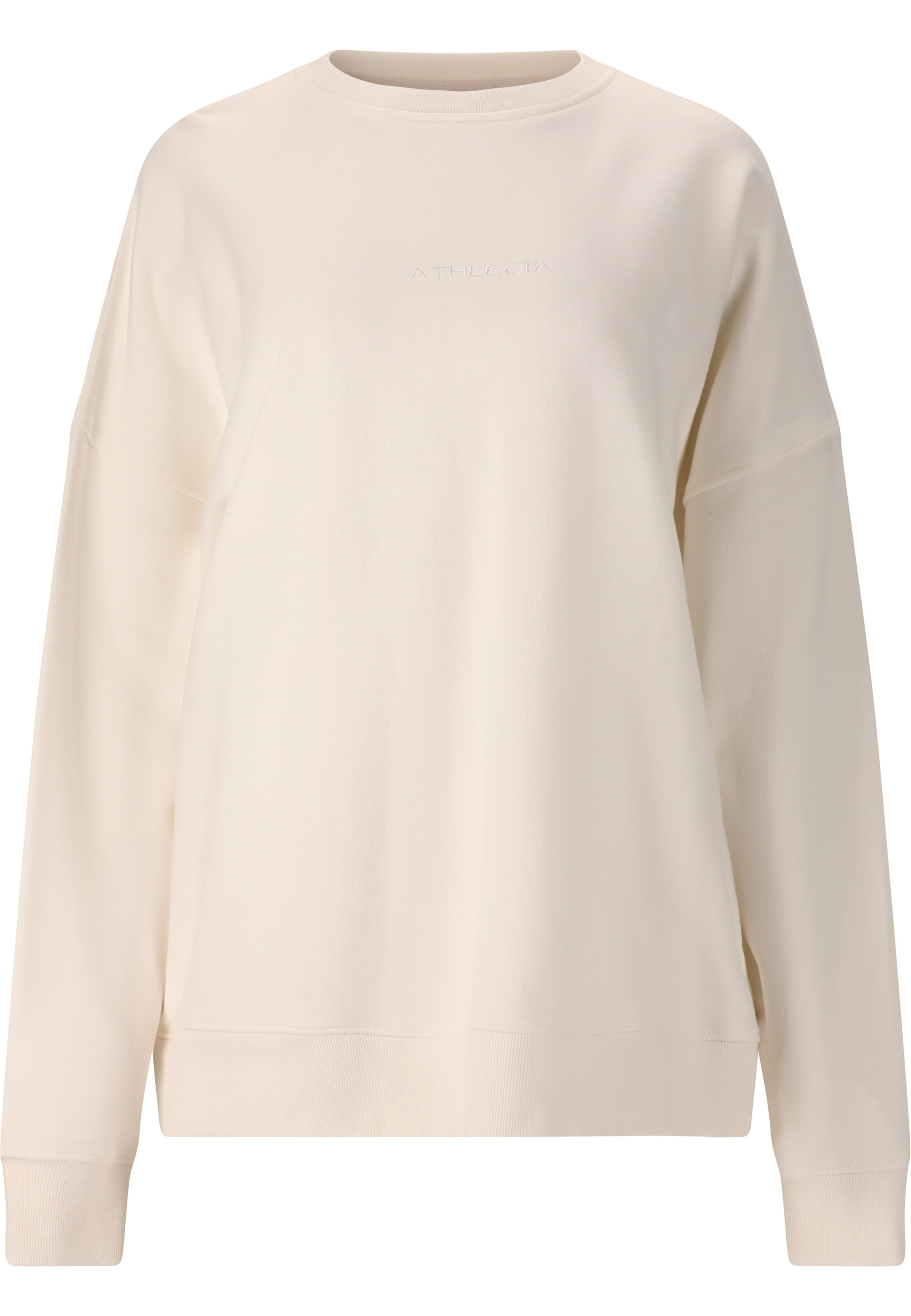 Athlecia Sportief sweatshirt in Beige: voorkant