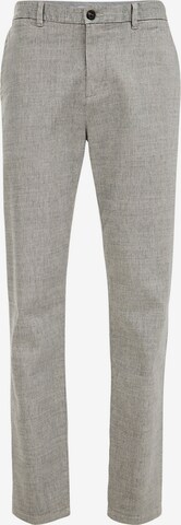 WE Fashion Slim fit Chino trousers in Grey: front