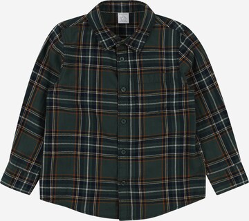 Lindex - Regular Fit Camisa 'Christmas' em verde: frente