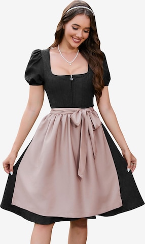 Yesfashion Dirndl in Black: front