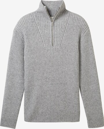 Pull-over TOM TAILOR en gris : devant