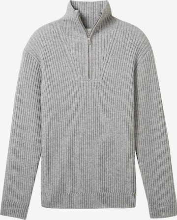 TOM TAILOR Sweater in Grey: front