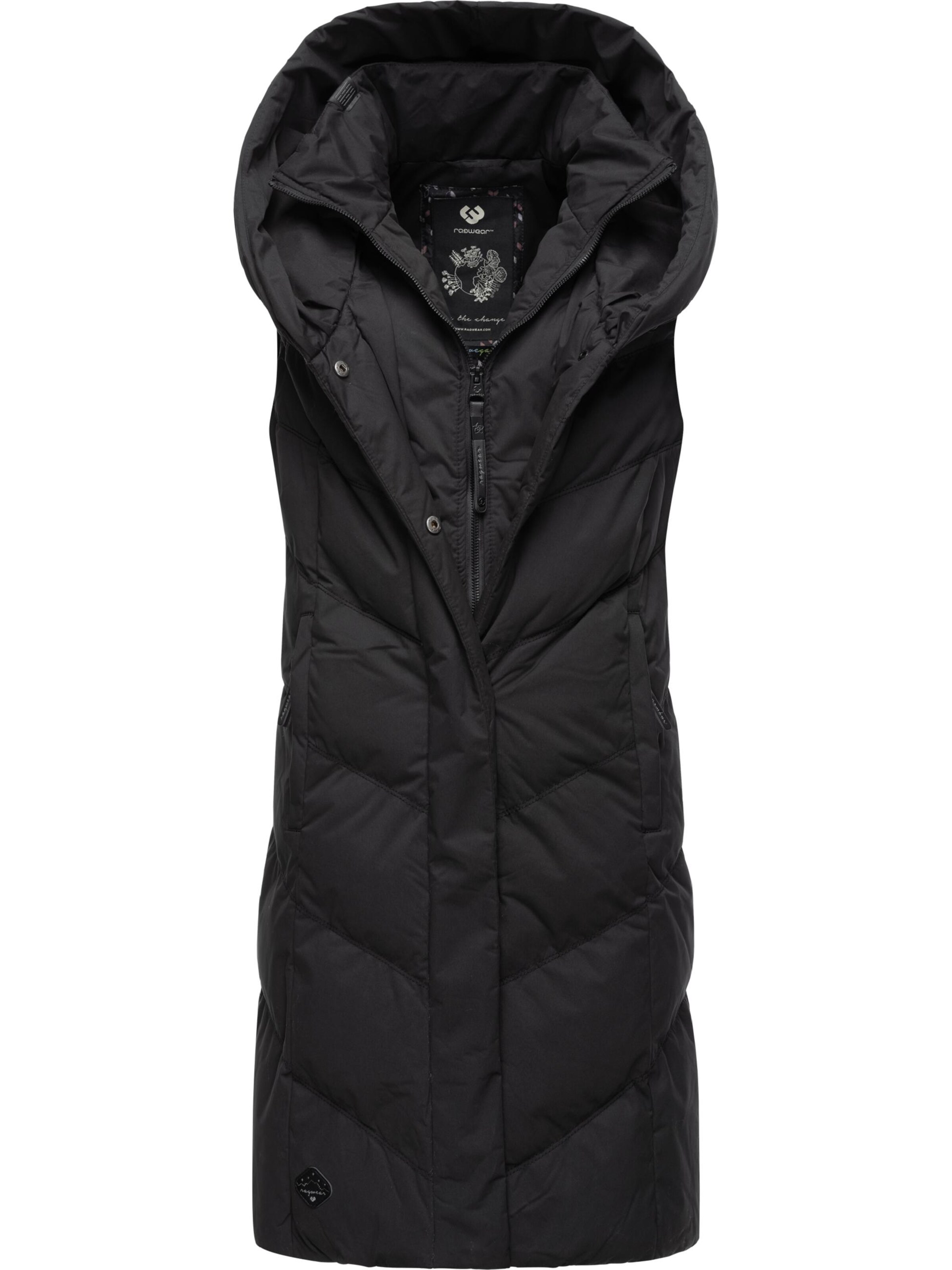 Ragwear Жилетка 'Natalka' в Черный: спереди