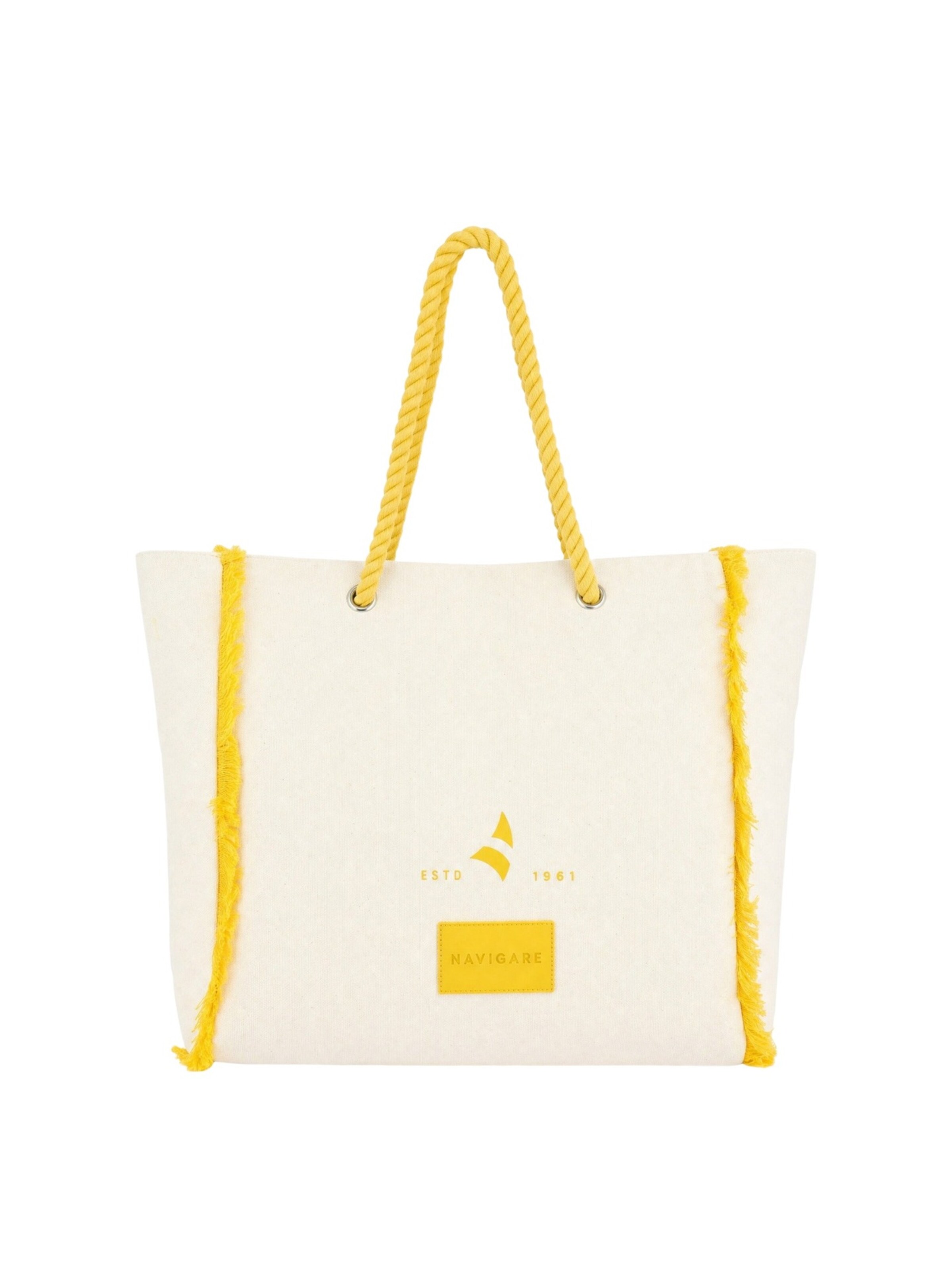 Borsa a mano di Navigare in bianco: frontale