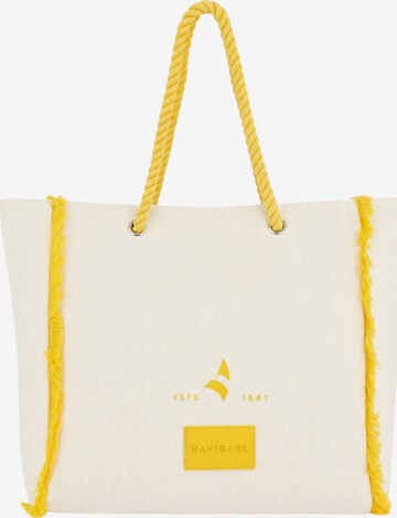 Borsa a mano di Navigare in bianco: frontale