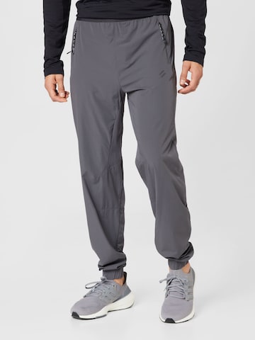 Superdry Tapered Sportbroek in Grijs: voorkant