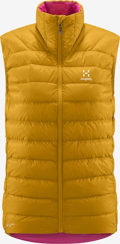 Haglöfs Sports Vest 'DOWN' in Yellow: front