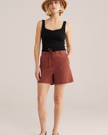 WE Fashion Regular Pants in Brown