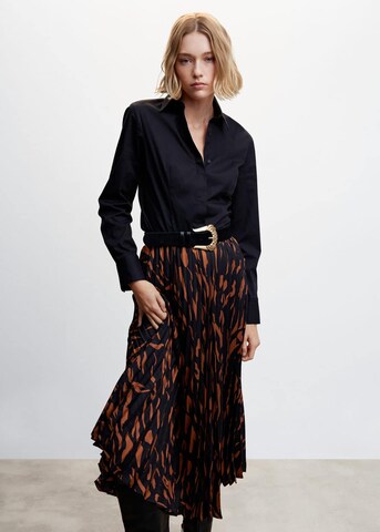 MANGO Skirt in Brown: front