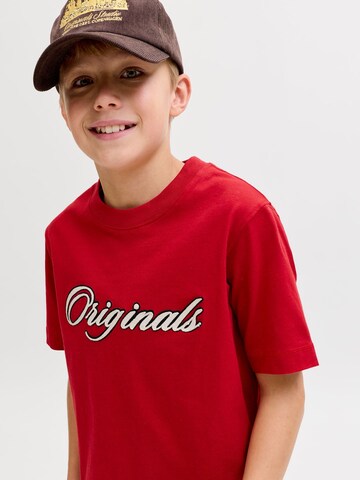 raudona Jack & Jones Junior Marškinėliai 'JORNantucket'