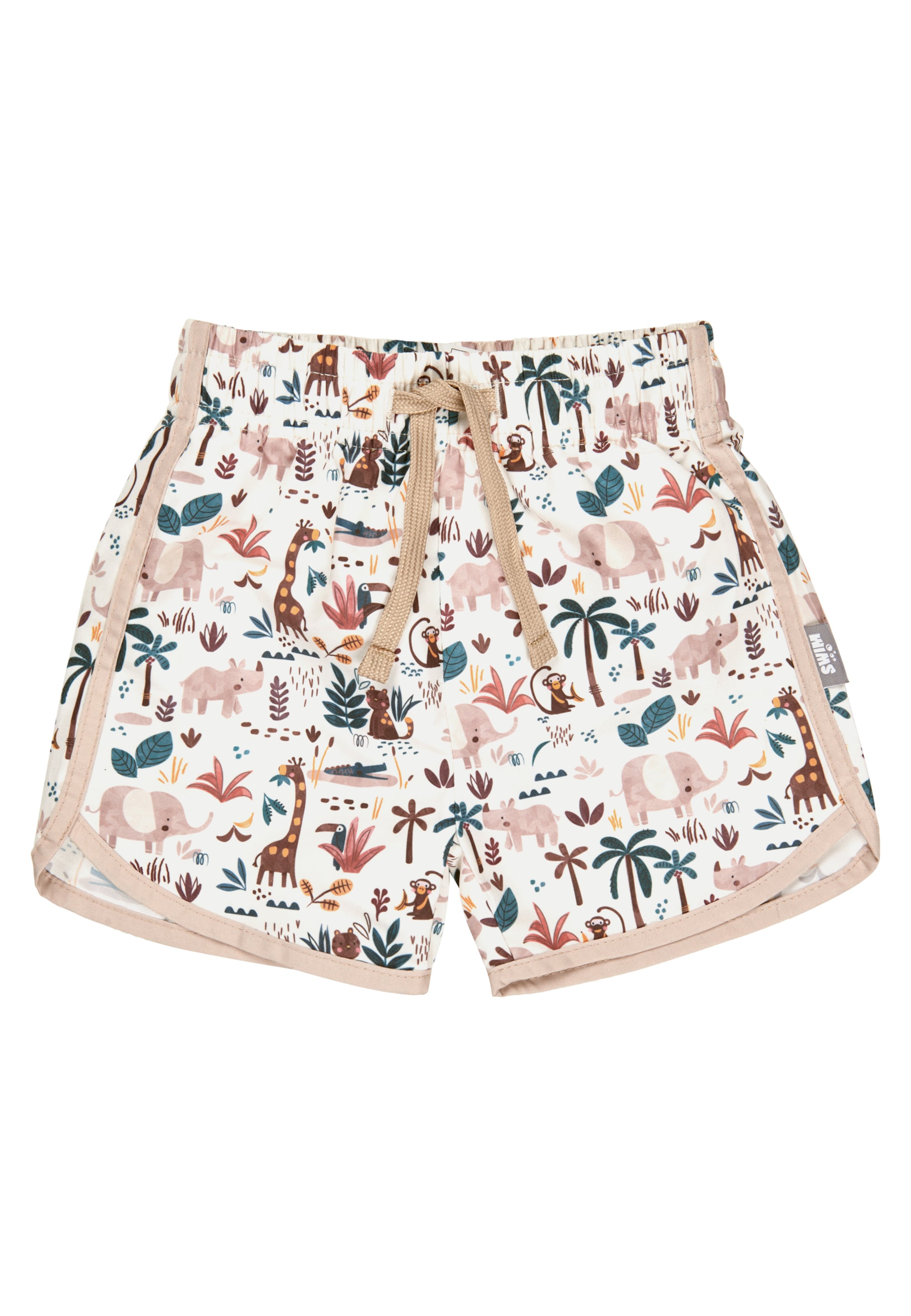 STERNTALER Board Shorts 'Safari' in White: front