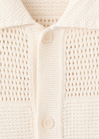 MANGO MAN Knit Cardigan 'Morisca' in Beige