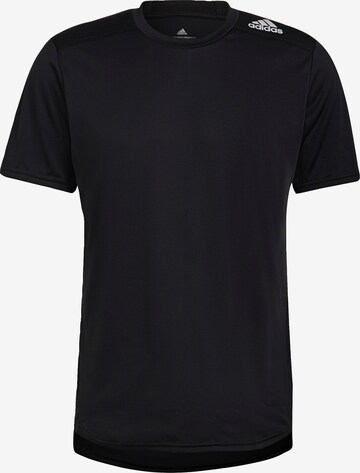 ADIDAS PERFORMANCE - Camiseta funcional 'Designed 4 Running' en negro: frente
