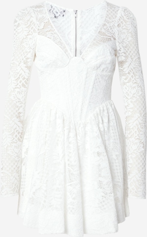 Robe 'ELLIE' Bardot en blanc : devant