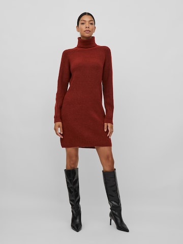 VILA Knitted dress 'Randy' in Red