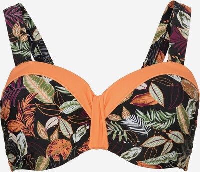 SHEEGO Bikini gornji dio u zelena / ljubičasta / narančasta / crna / bijela, Pregled proizvoda