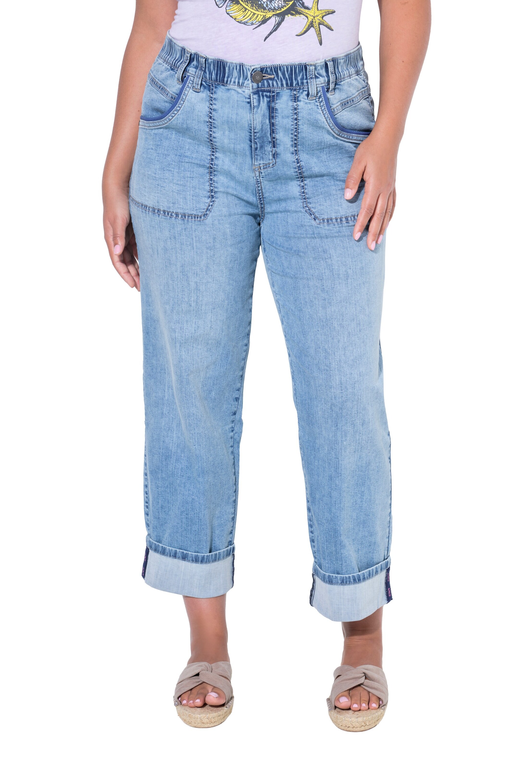 LAURASØN Regular Jeans in Blue: front