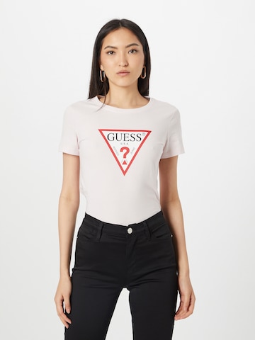 GUESS - Camisa em rosa: frente