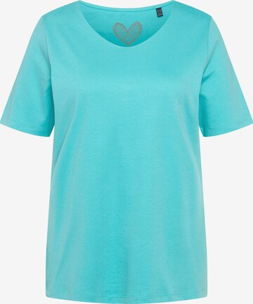 Ulla Popken Shirt in Blauw: voorkant