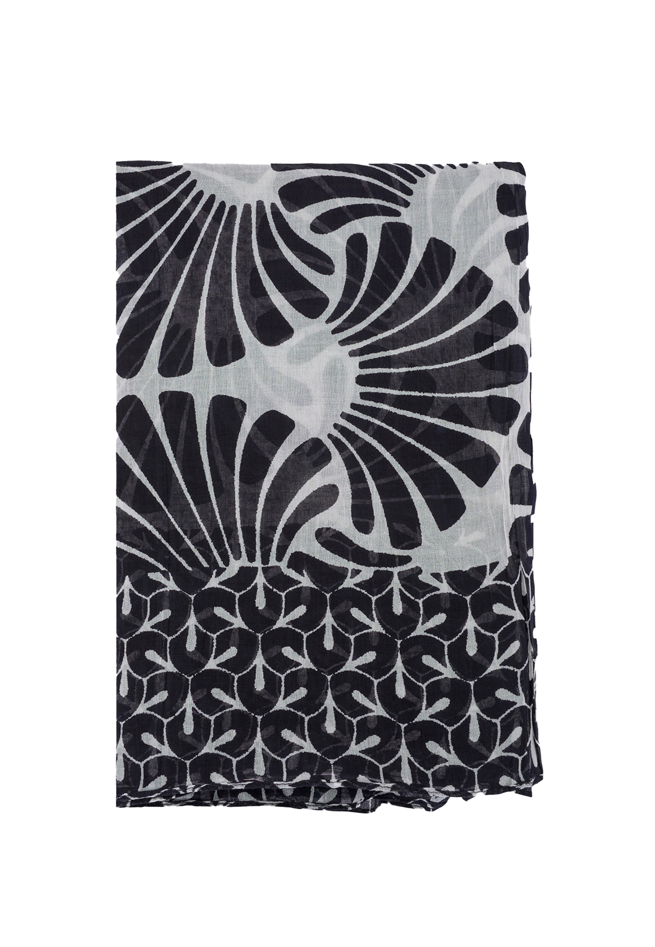 Sciarpa 'Phloxy' di Camomilla Italia in nero: frontale