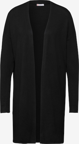 STREET ONE Langer Cardigan in Schwarz: Vorderseite