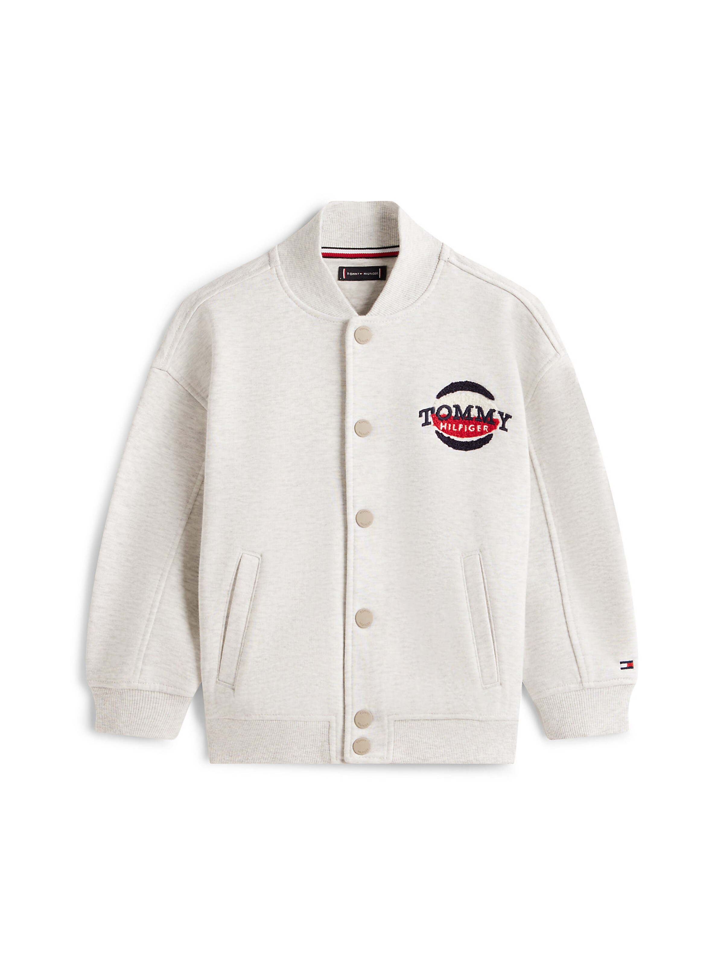 Veste de survêtement TOMMY HILFIGER en gris : devant