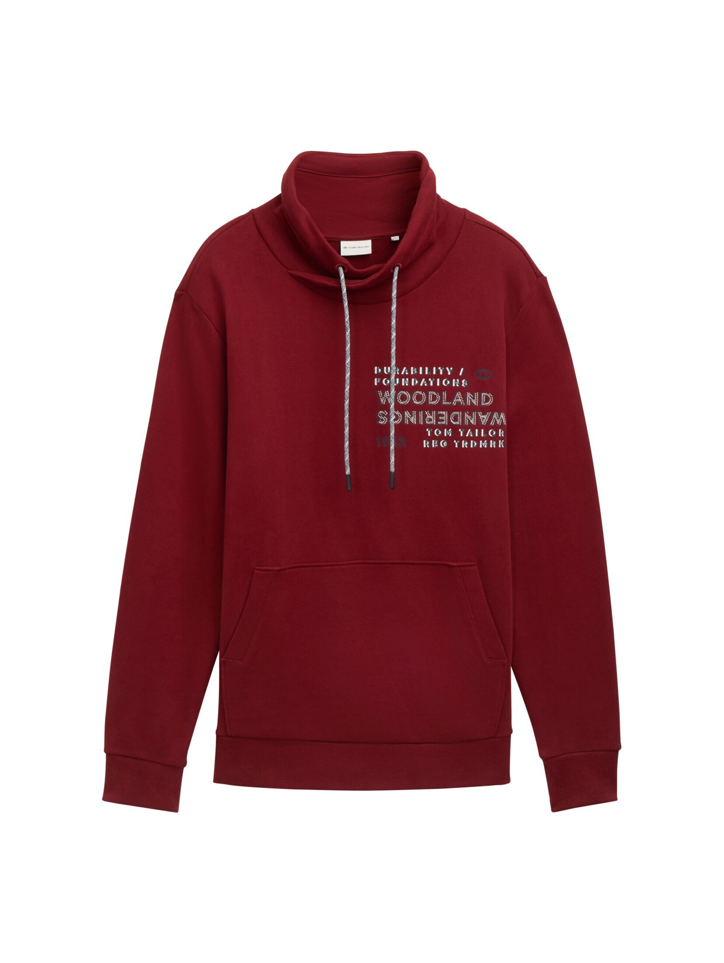 TOM TAILOR Sweatshirt in Rood: voorkant