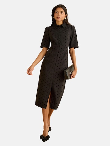 love & roses Dolga srajca | črna barva: sprednja stran