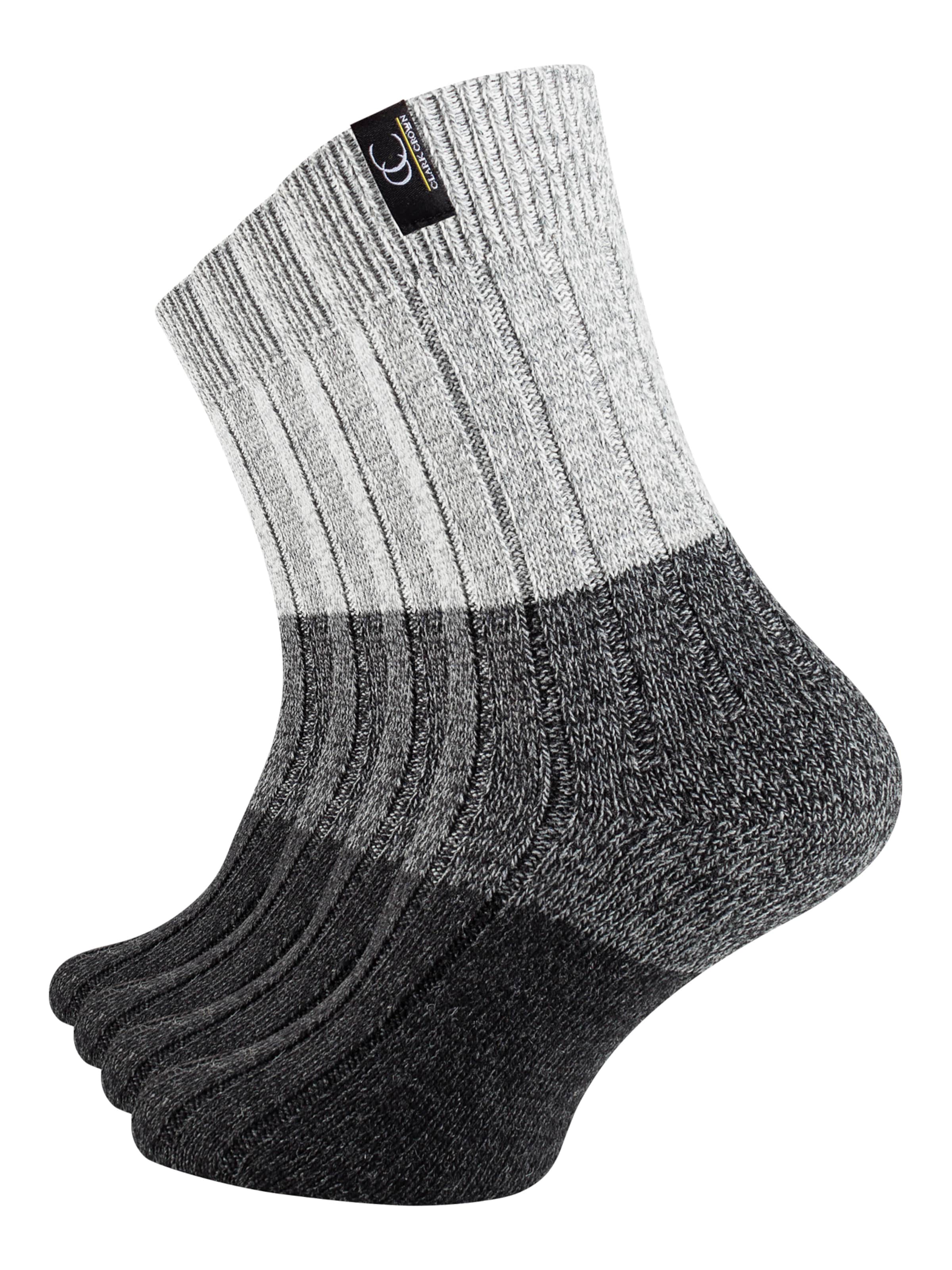 Clark Crown Socken in Grau: Vorderseite