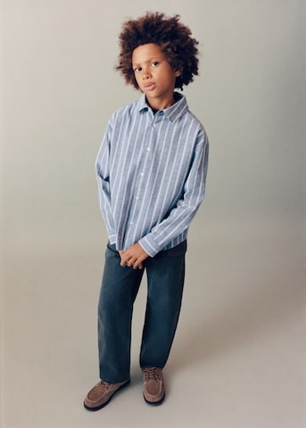 MANGO KIDS Regular fit Button up shirt 'BRISTOL' in Blue: front